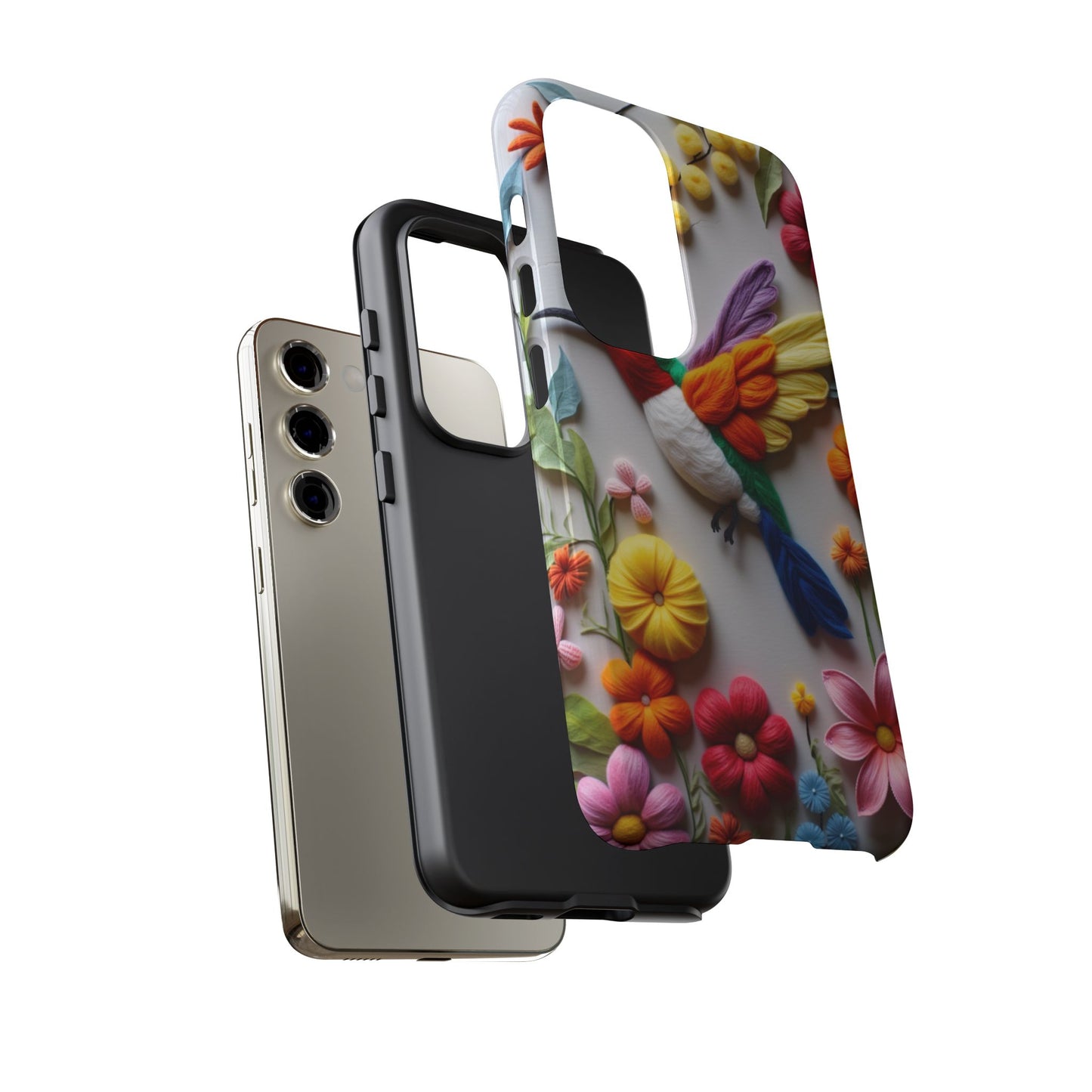 Elegant Hummingbird with Floral Mosaic Design | Nature's Artistic Vibes | Pixel 8 pro