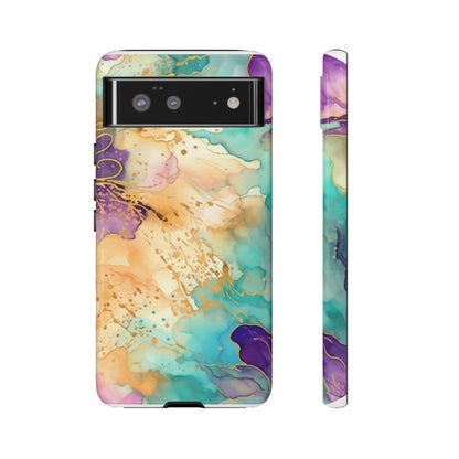 Golden Aura Abstract Watercolor Mobile Case