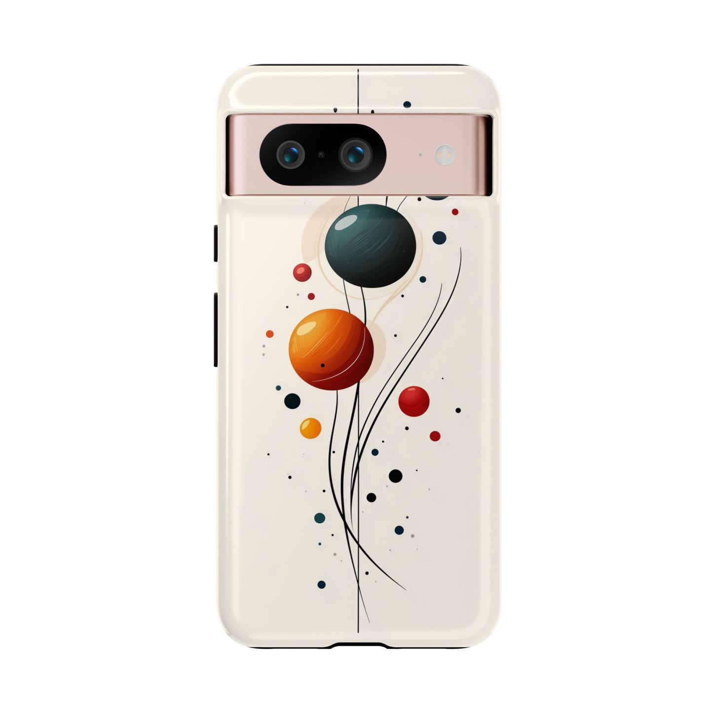 Modern Orbit Abstract Phone Case – Minimal Planet-Inspired Design for iPhone, Samsung & Pixel