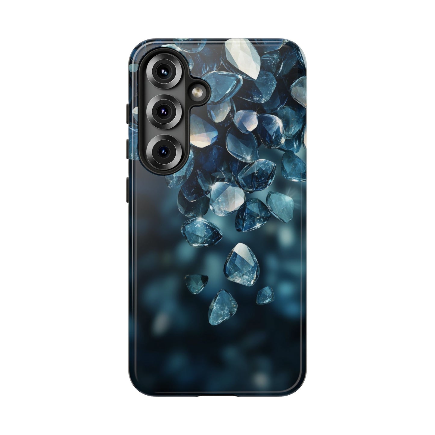 Blue Crystal Aesthetic Phone Case for iPhone, Google Pixel, Samsung