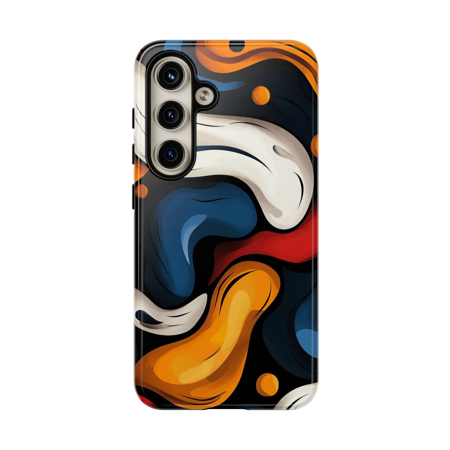 Liquid Pop Abstract Case – Bold Swirl Design for iPhone, Google Pixel & Samsung