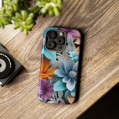 Elegant 3D Floral Bloom Mobile Case – Vivid & Artistic