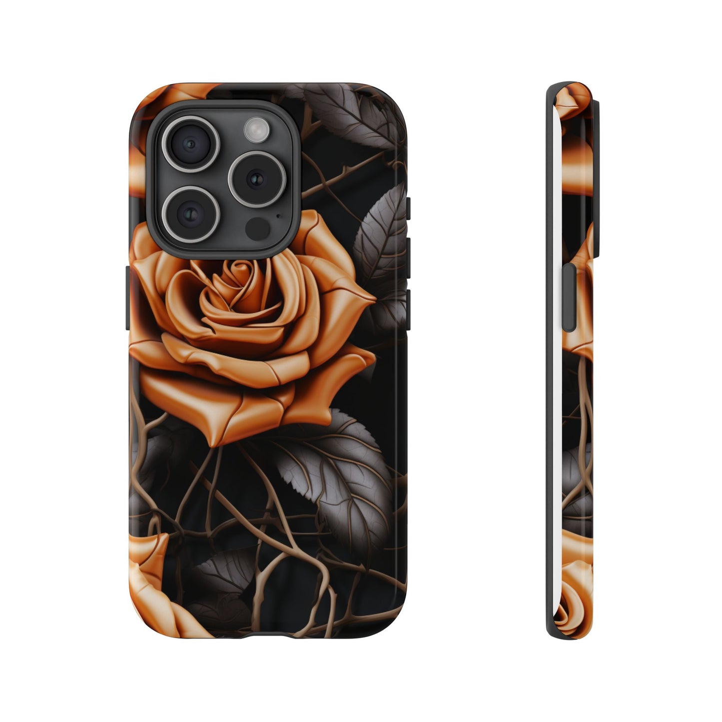 Midnight Gold Rose Mobile Case