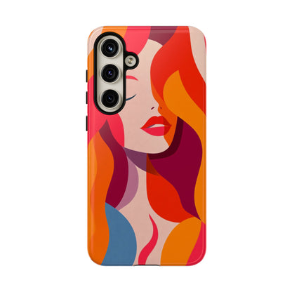 Flame Muse – Abstract Goddess Phone Case for iPhone, Samsung & Pixel