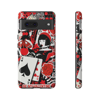 Bold Red & Black Ace Card Phone Case