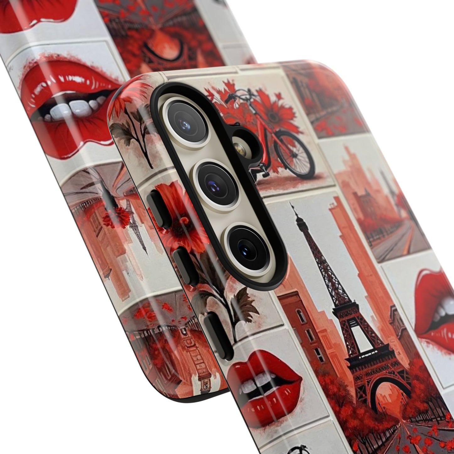 Red Lips & Eiffel Tower Phone Case