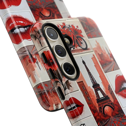 Red Lips & Eiffel Tower Phone Case