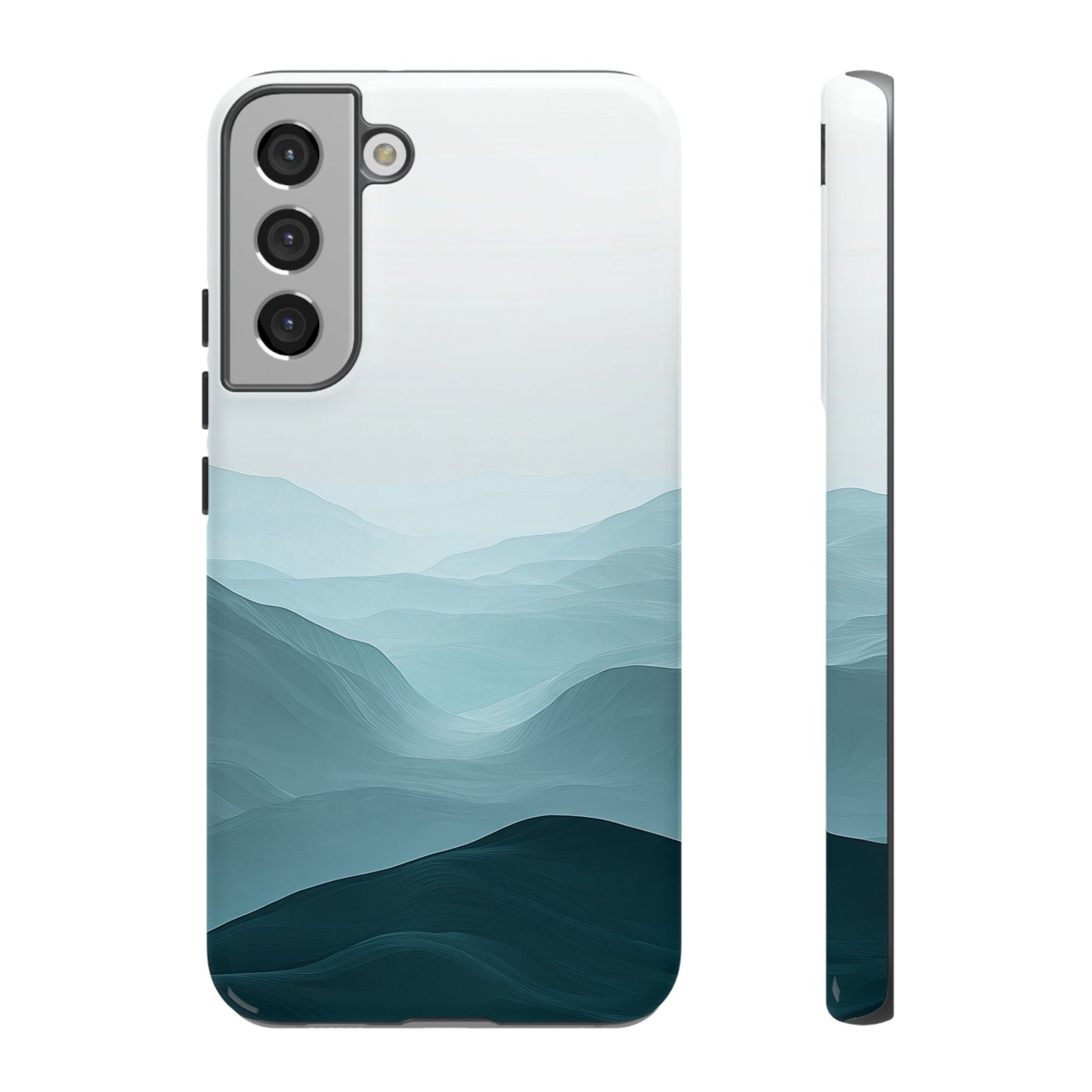 Tranquil Terrain – Misty Abstract Landscape Case for iPhone, Samsung & Pixel