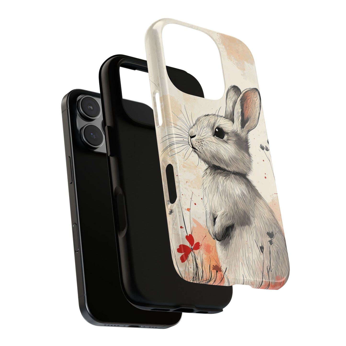 Curious Meadow: Gentle Rabbit Phone Case for iPhone, Samsung & Pixel