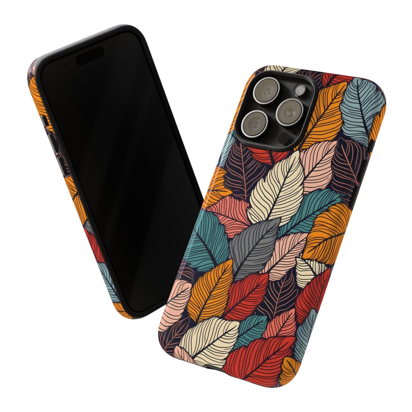 Colorful Abstract Leaves Pattern Design