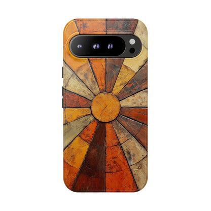 Terracotta Sunburst Boho Phone Case for iPhone, Pixel & Samsung