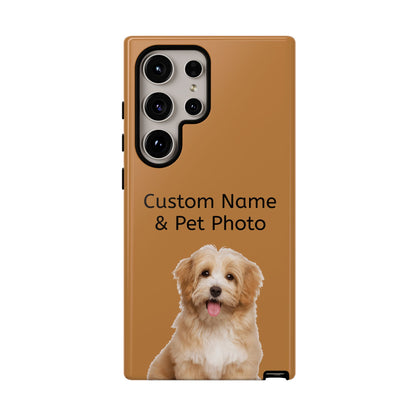 Personalized Custom Pet Phone Case – Add Your Name, Pet Photo or Any Text– Unique Gift for iPhone, Samsung  & Google Pixel – Protective & Stylish Cover"