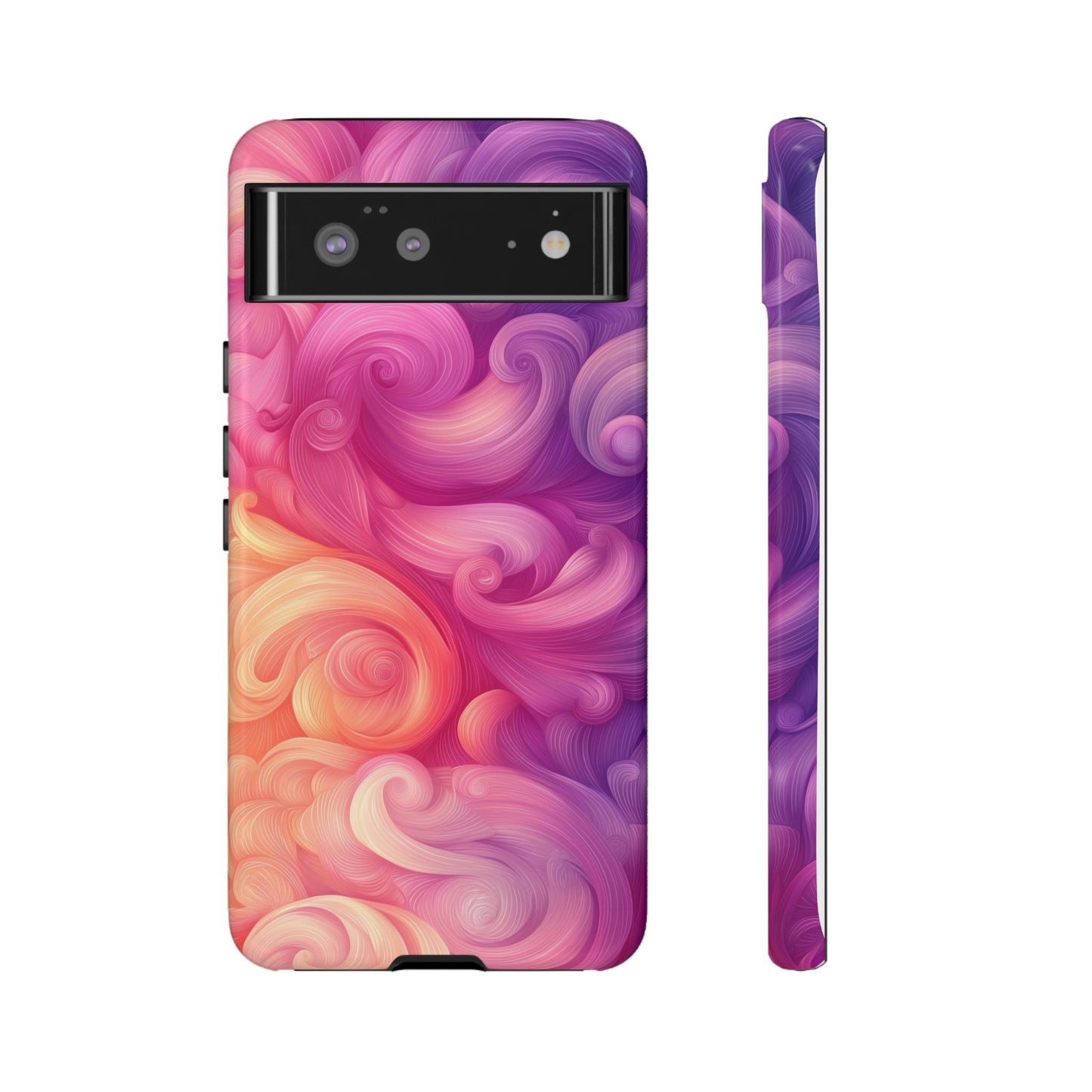 Cotton Candy Swirl Watercolor Phone Case for iPhone, google Pixel & Samsung