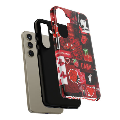 Red Pop Art Neon Vibes Phone Case