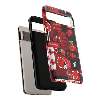 Red Pop Art Neon Vibes Phone Case