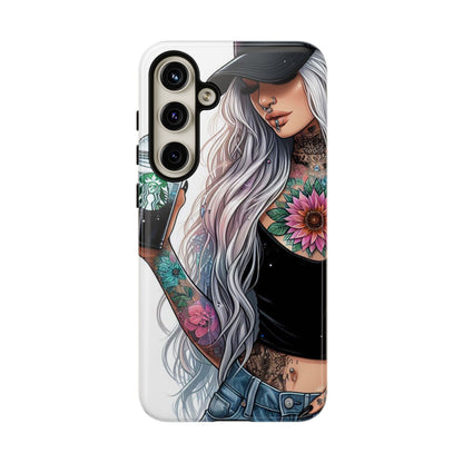 Tattooed Coffee Queen – Edgy Urban Aesthetic Mobile Cover