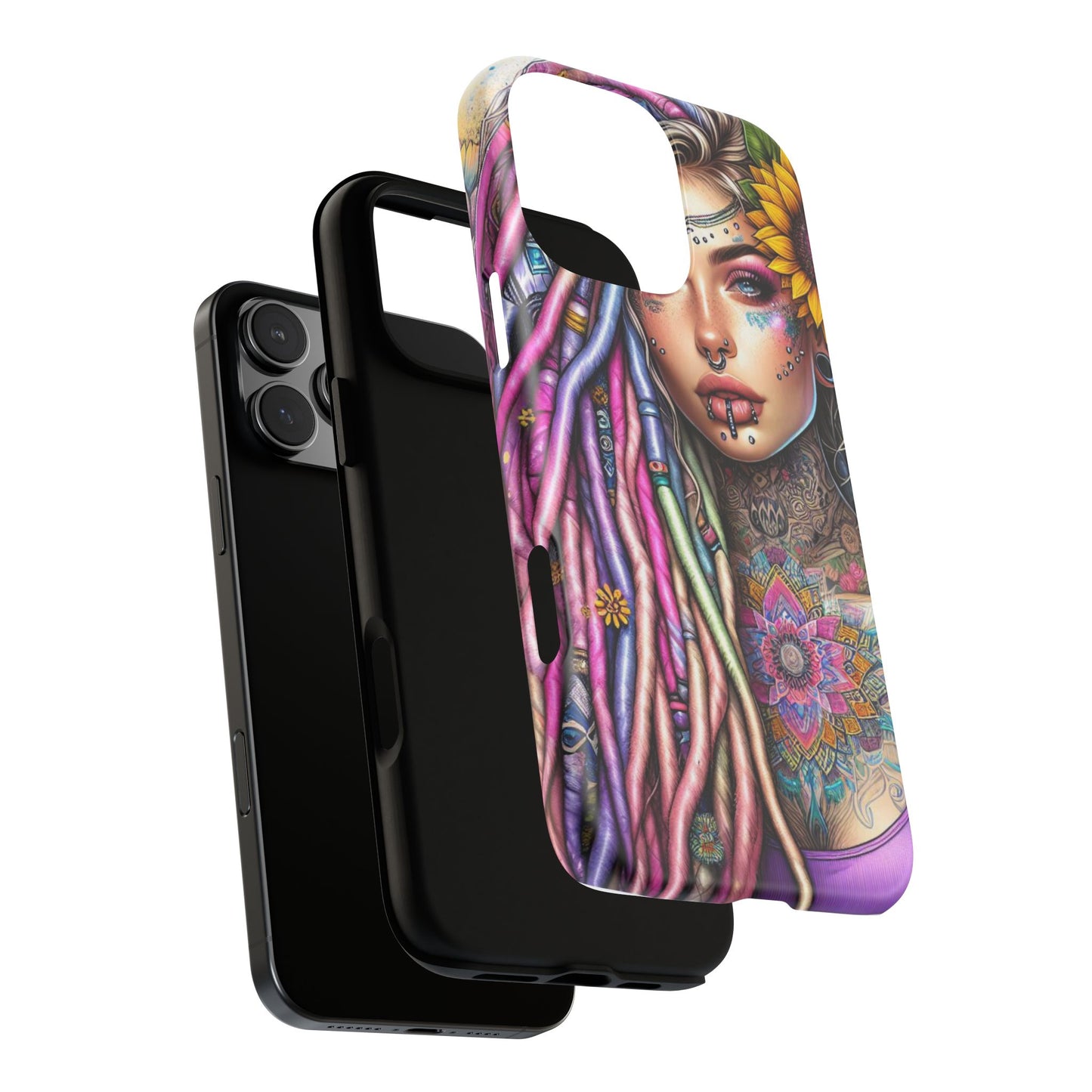 Boho Mandala Goddess – Ethereal Tattoo Art Mobile Cover