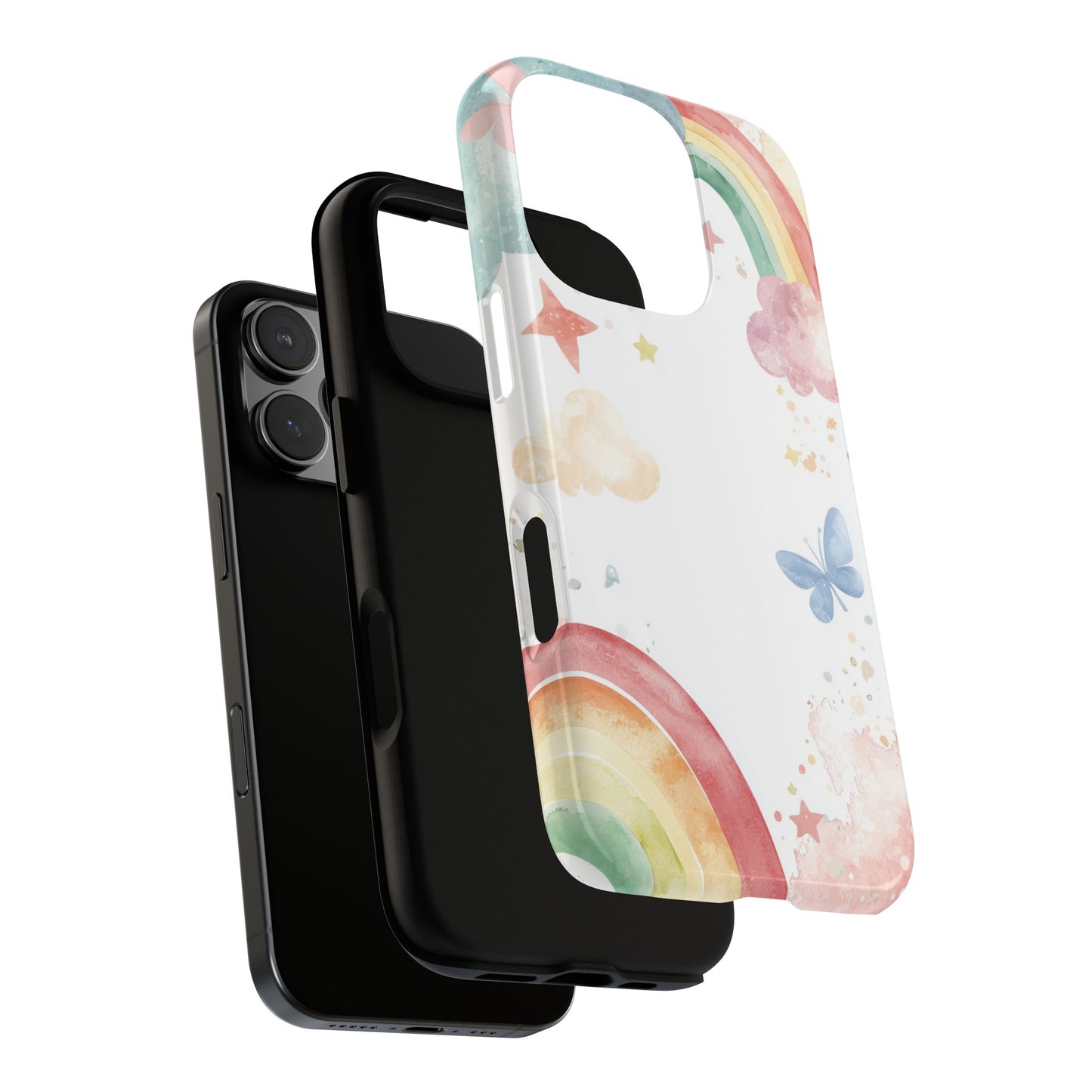 Dreamy Skies & Rainbows Watercolor Phone Case for iPhone, google Pixel & Samsung