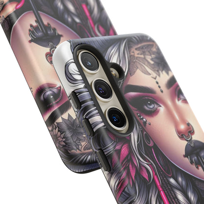 Icy Rebel – Silver Dreads & Edgy Street Chic Mobile Cover