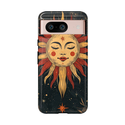 Boho Cosmic Sun Phone Case for iPhone, Pixel & Samsung