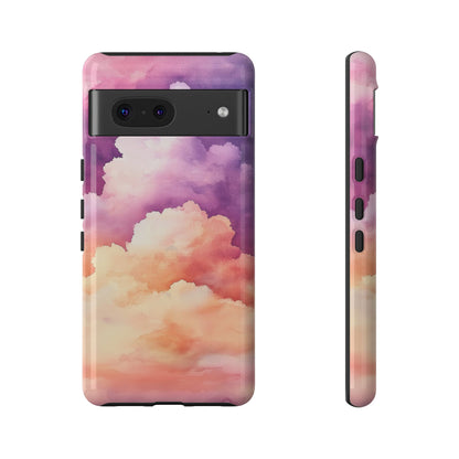 Cotton Candy Skies Watercolor Phone Case for iPhone, google Pixel & Samsung