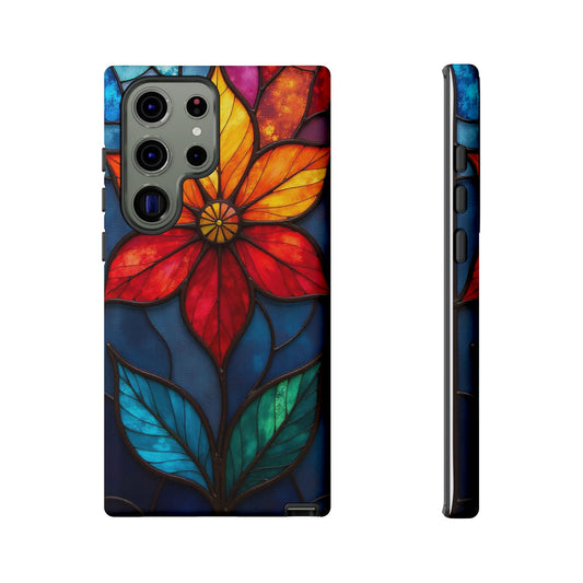 Radiant Blossom: Red and Orange Floral Elegance