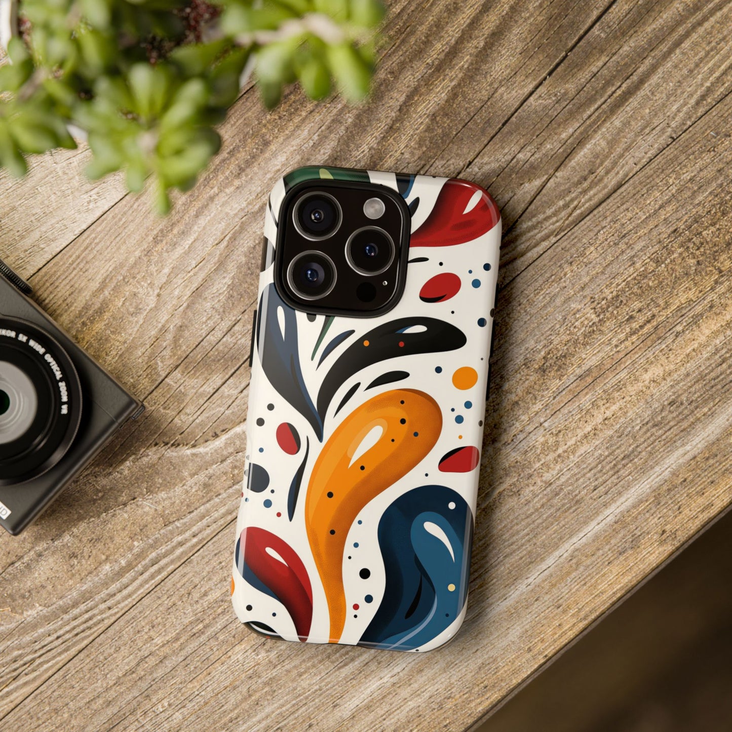 Fluid Pop Abstract Phone Case – Space-Inspired Art for iPhone, Samsung & Pixel