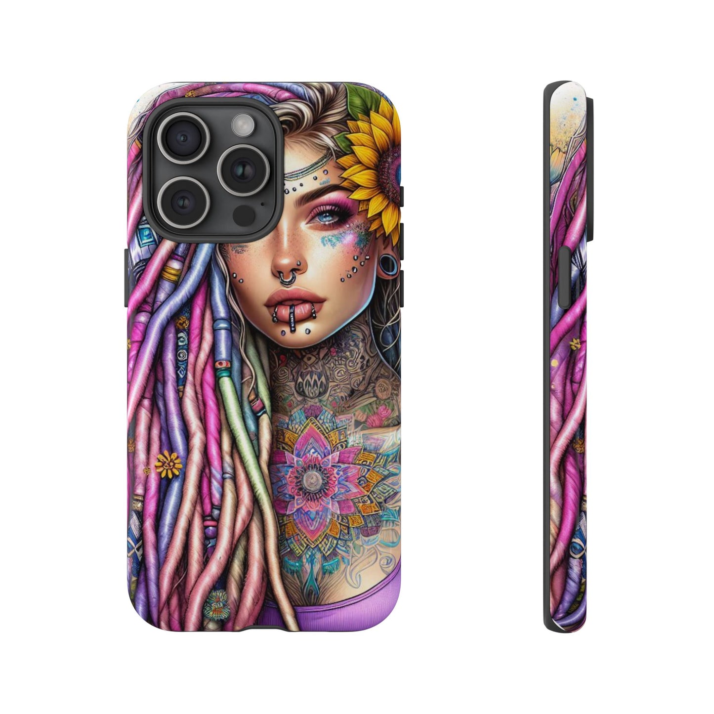 Boho Mandala Goddess – Ethereal Tattoo Art Mobile Cover