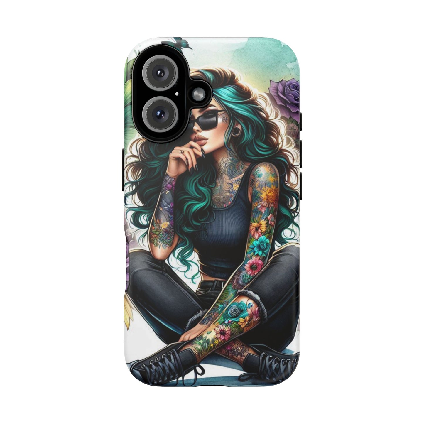 Urban Wildflower – Edgy Tattooed Beauty Mobile Cover