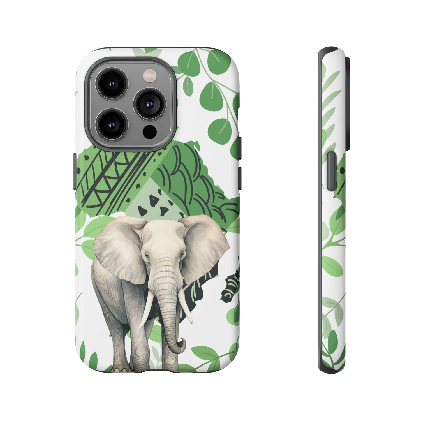 Tropical Elephant Mobile Cover – Nature-Inspired Boho Art