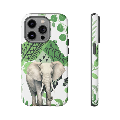 Tropical Elephant Mobile Cover – Nature-Inspired Boho Art