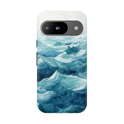 Aqua Drift Watercolor Phone Case for iPhone, google Pixel & Samsung