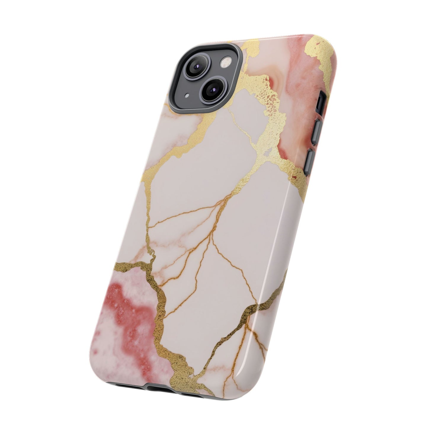 Beautiful Pink Minimal Marble Case Design