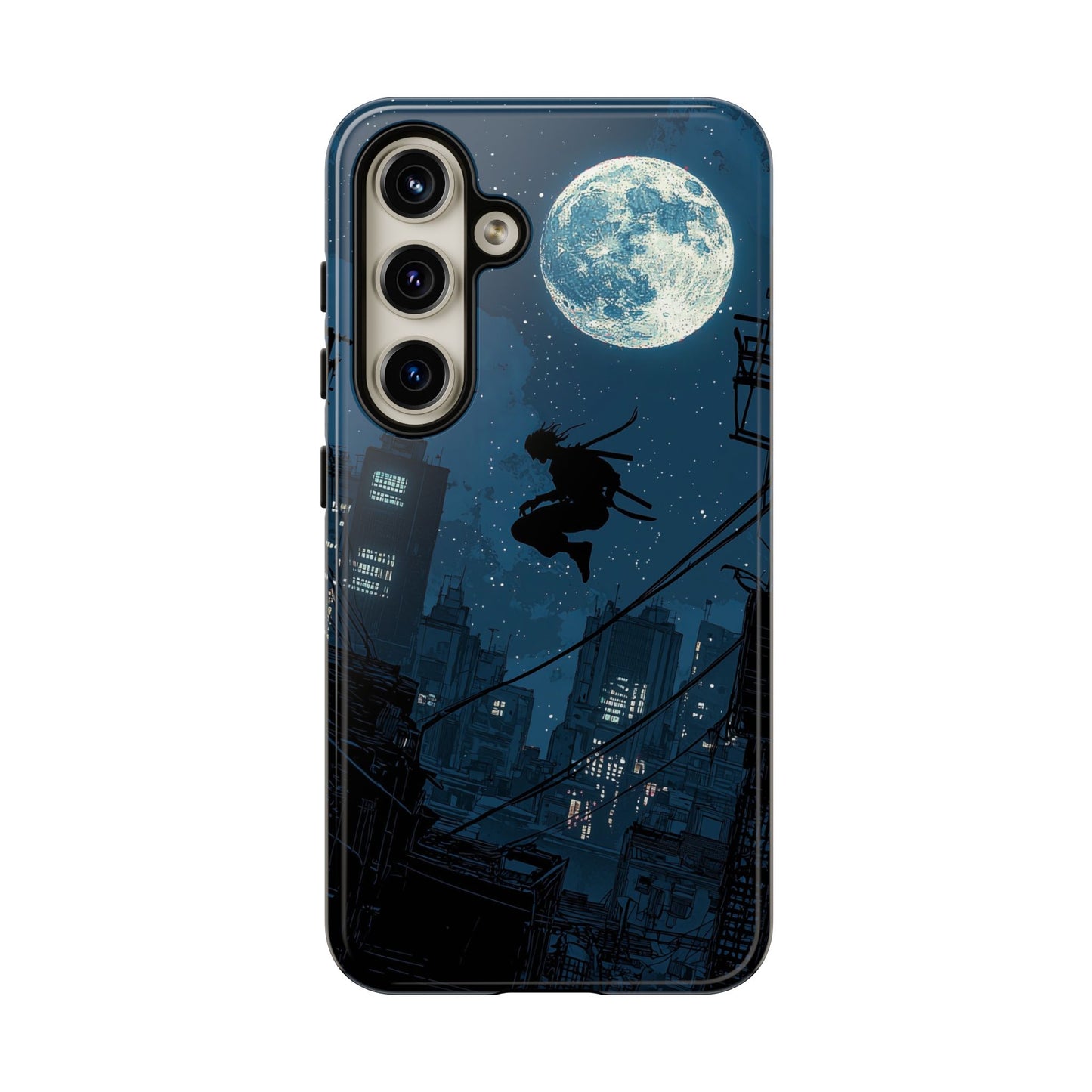 Moonlit Shadows: The Silent Ninja Phone Case for iPhone, Samsung & Pixel