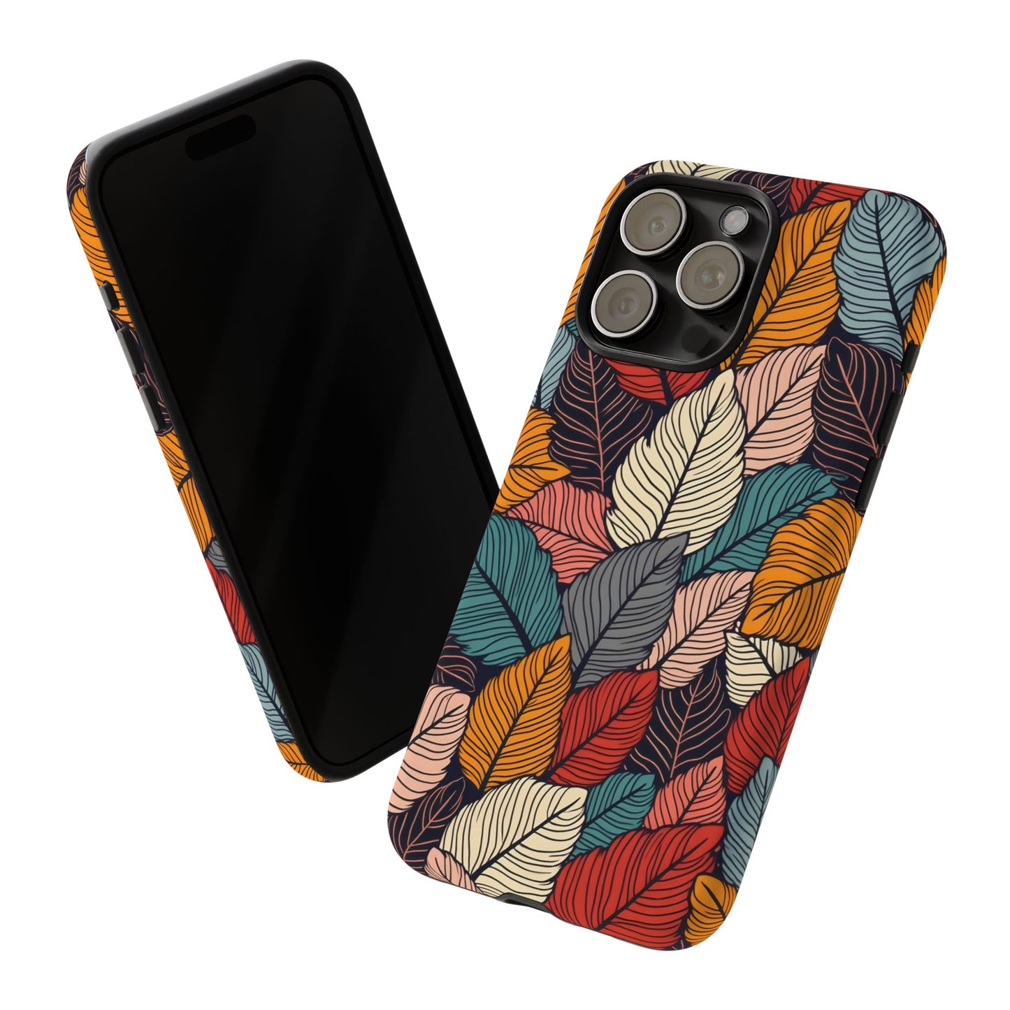 Colorful Abstract Leaves Pattern Design