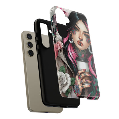 Tattooed Coffee Lover Art Mobile Case
