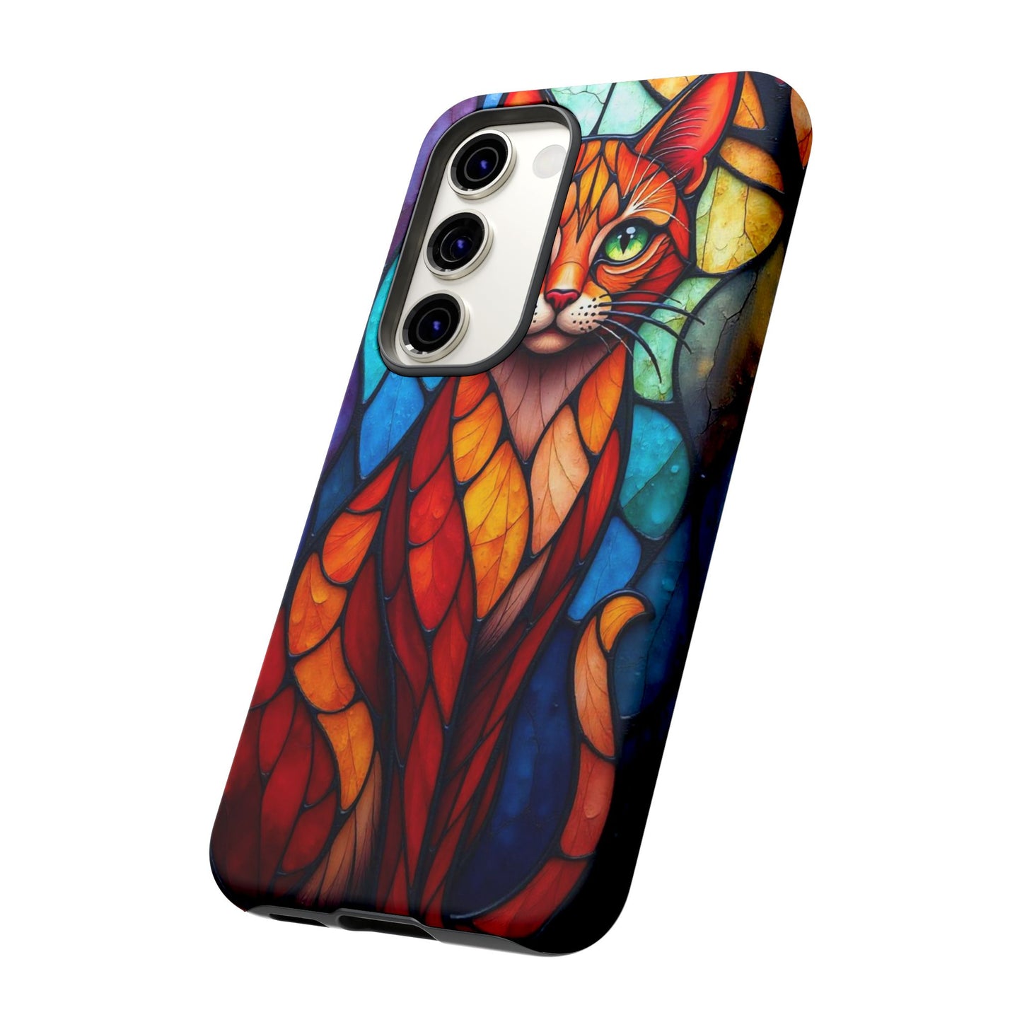 Geometric Cat: Colorful Abstract Portrait