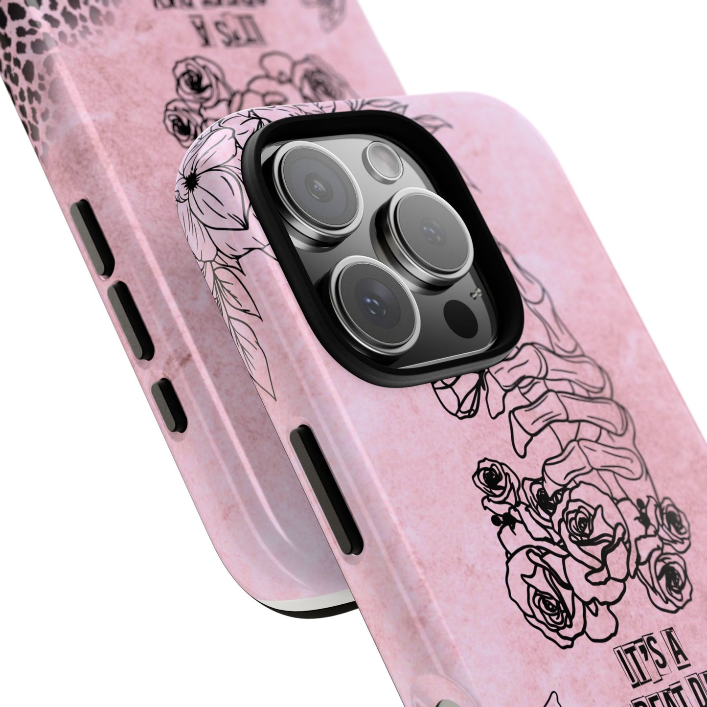 It's a Great Day For You To Fuck Off Phone Case, Funny & Bold Cover for iPhone, Samsung & Google Pixel, Skeleton Hand Phone Case,