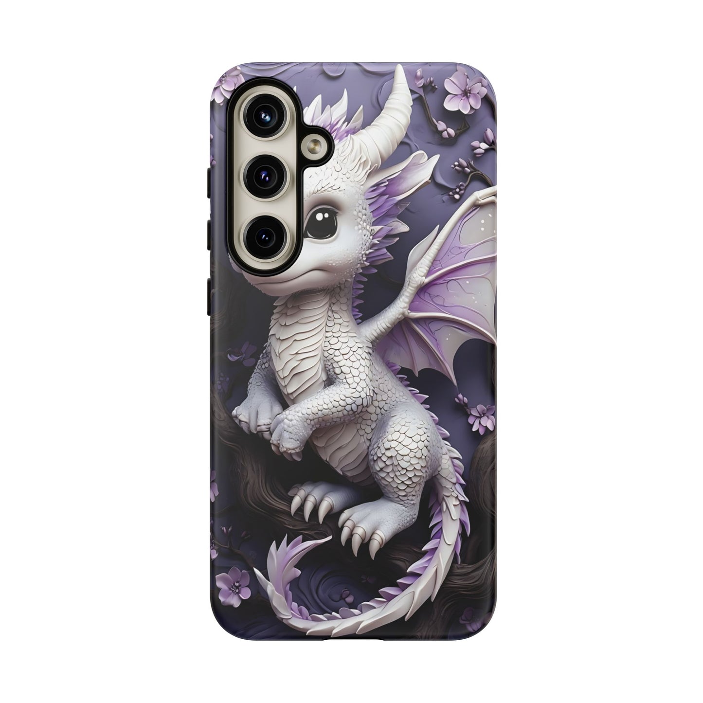 Charming Young Dragon on a Branch Phone Case Design