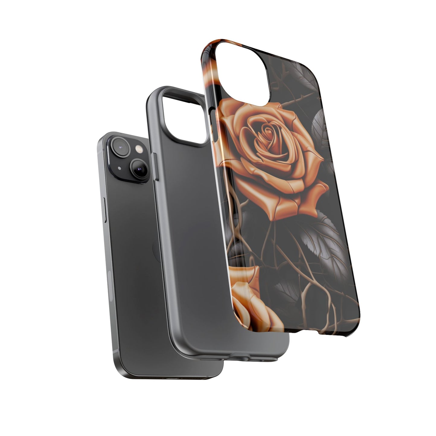 Midnight Gold Rose Mobile Case