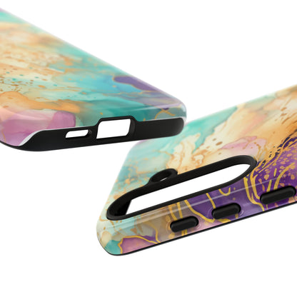 Golden Aura Abstract Watercolor Mobile Case