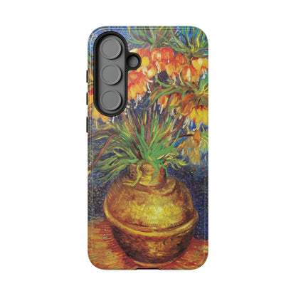 Vincent Van Gogh's Painting Inspired Phone Case - iPhone, Samsung & Google Pixel Cover - Flower Vase Phone Case, Floral Artistic Painting Case, Art Lover Gift