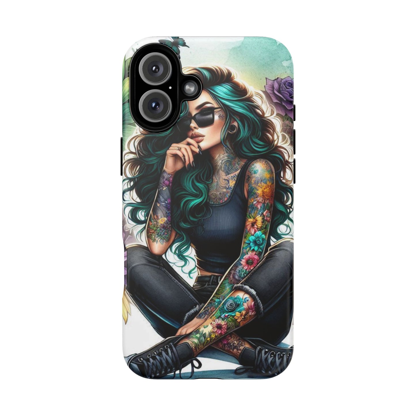 Urban Wildflower – Edgy Tattooed Beauty Mobile Cover