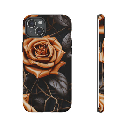 Midnight Gold Rose Mobile Case