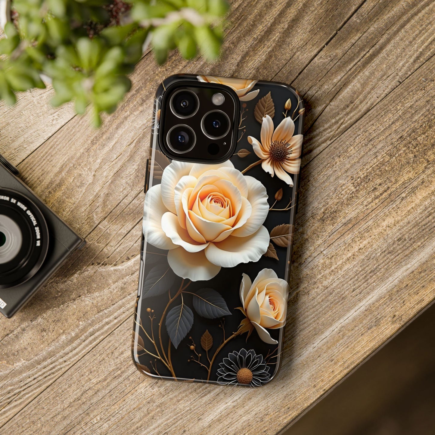 Elegant 3D Floral Design, Botanical Phone Case design for Iphone.