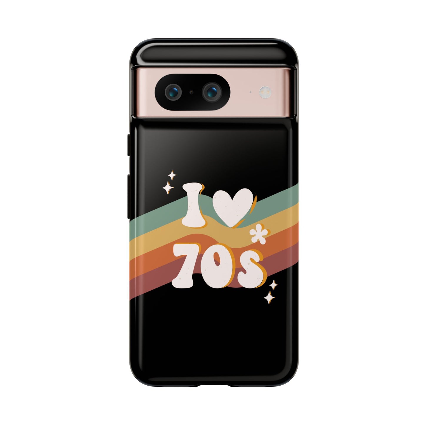 Retro "I Love 70s" Phone Case – Vintage Groovy Design for iPhone, Samsung & Google Pixel