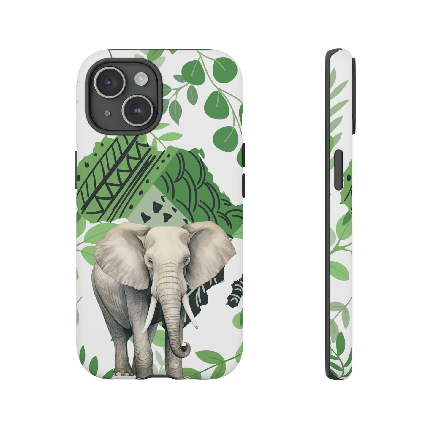 Tropical Elephant Mobile Cover – Nature-Inspired Boho Art