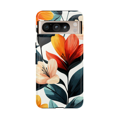 Sunset Garden Floral Case | Vibrant Bloom Design for iPhone, Pixel & Samsung