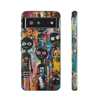 Basquiat Art iPhone Case – Modern Urban Graffiti Design - iPhone, Samsung & Google Pixel Cover - Artistic Painting Case,  Art Lover Gift