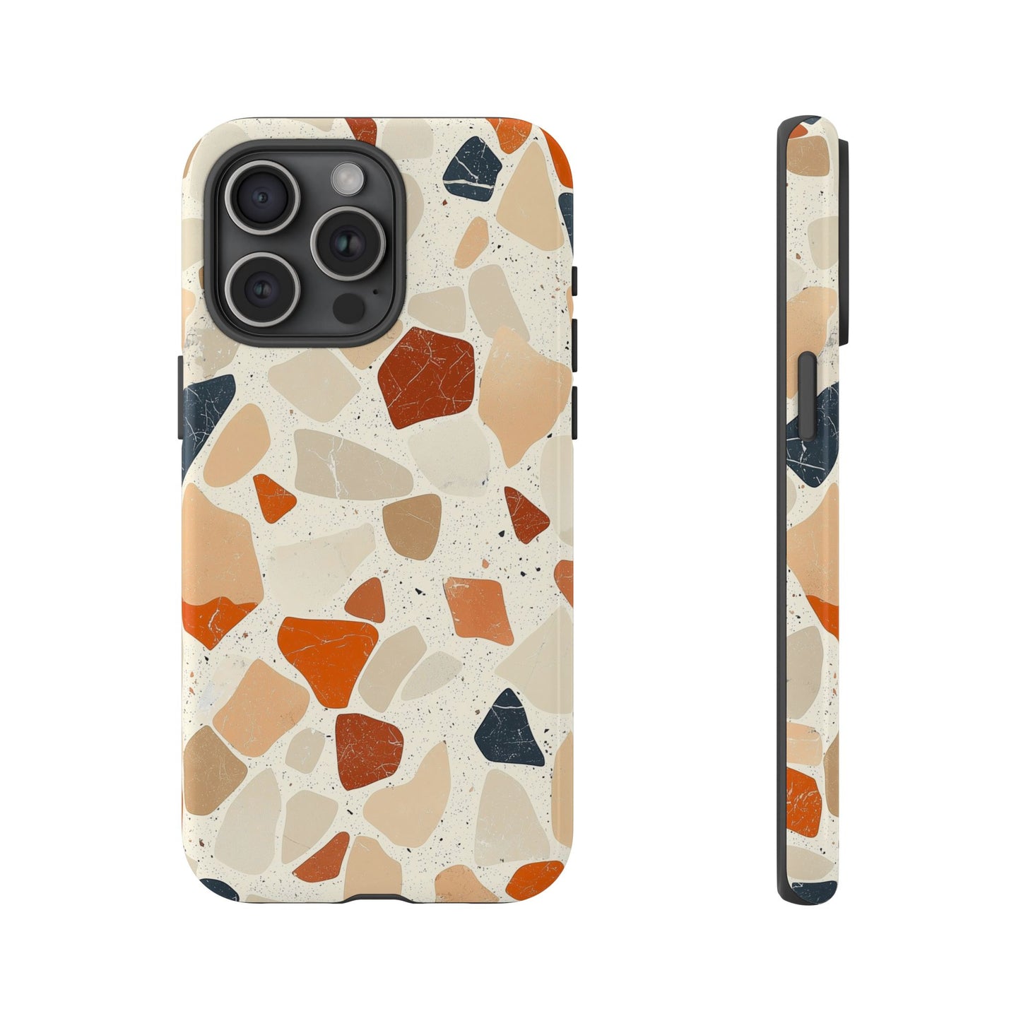 Rustic Terrazzo Stone Phone Case for iPhone, Pixel & Samsung